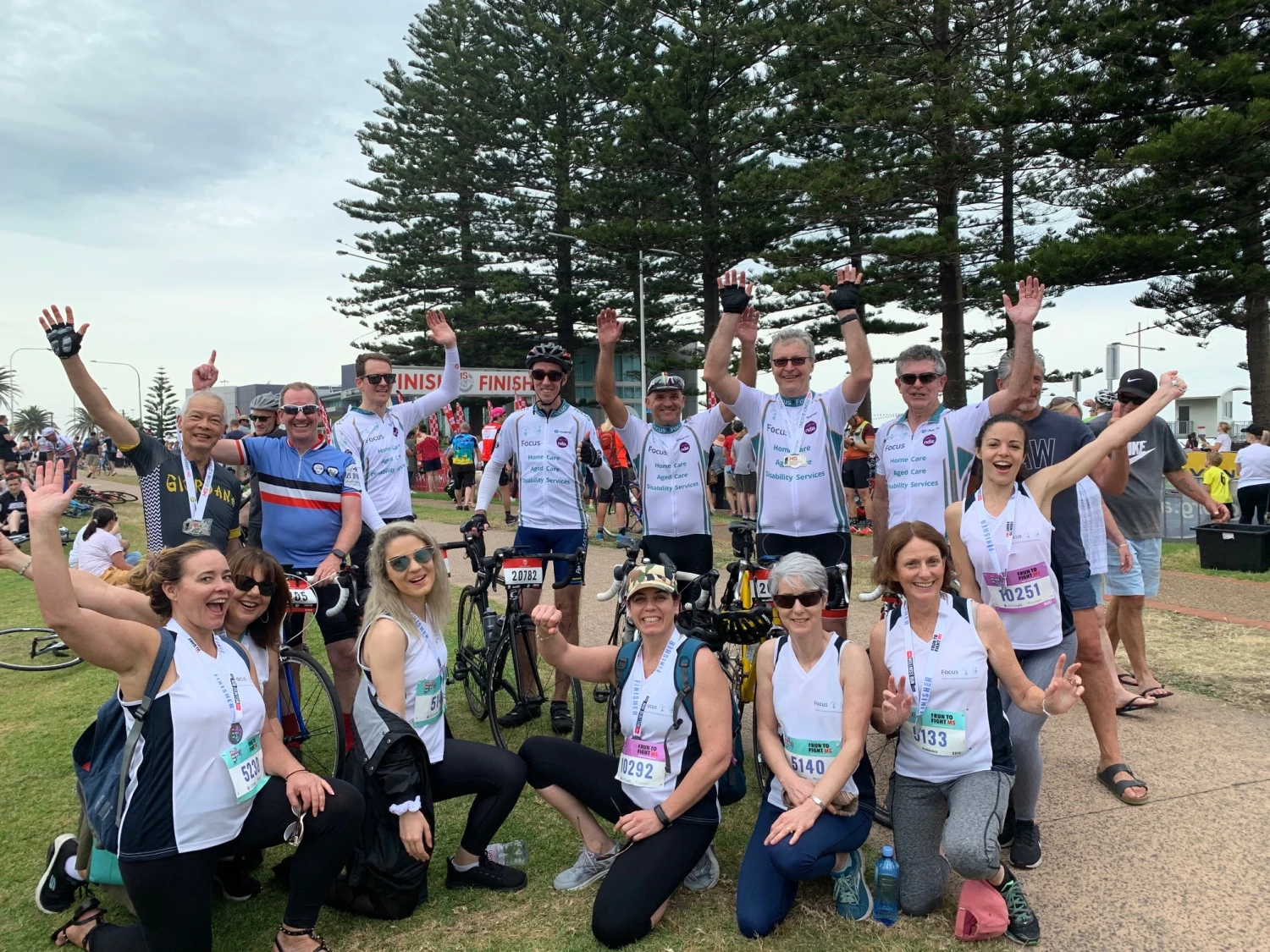 Our team participating in the MS Gong Ride & MS Wellness Run.