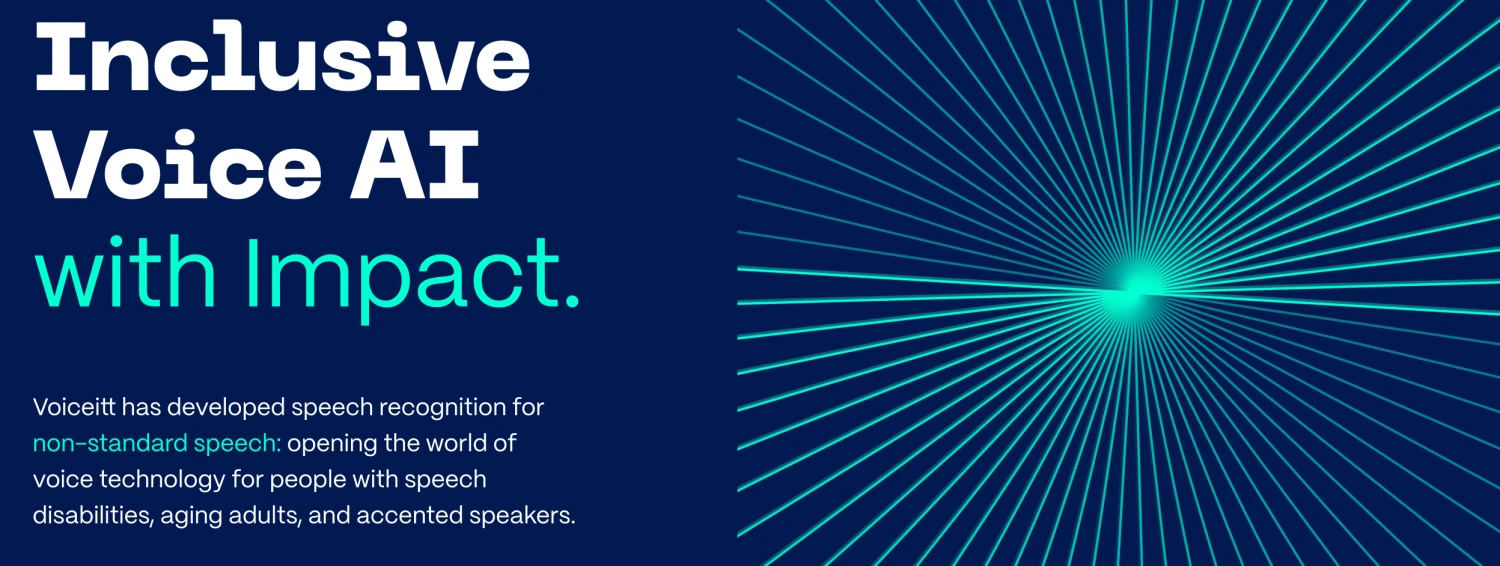 Text "Inclusive Voice AI with Impact"